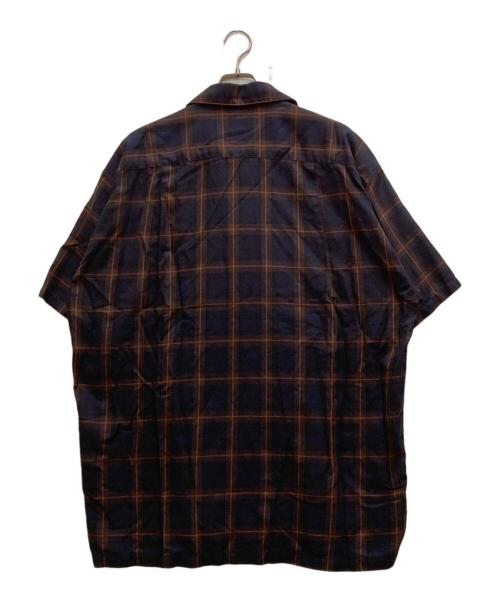 doublet（ダブレット）doublet (ダブレット) KEY PERSON EMBROIDERY SHIRT ネイビー×オレンジ サイズ:Ⅼの古着・服飾アイテム
