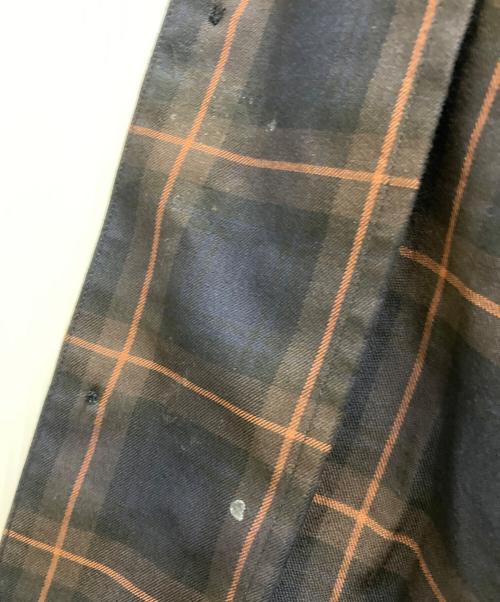 doublet（ダブレット）doublet (ダブレット) KEY PERSON EMBROIDERY SHIRT ネイビー×オレンジ サイズ:Ⅼの古着・服飾アイテム