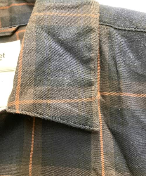 doublet（ダブレット）doublet (ダブレット) KEY PERSON EMBROIDERY SHIRT ネイビー×オレンジ サイズ:Ⅼの古着・服飾アイテム