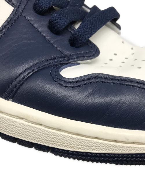 NIKE（ナイキ）NIKE (ナイキ) AIR JORDAN 1 RETRO LOW OG ネイビー×ホワイト サイズ:US 8 1/2の古着・服飾アイテム