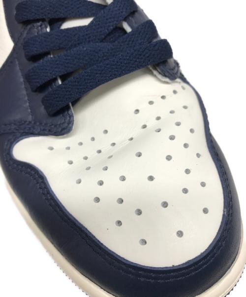 NIKE（ナイキ）NIKE (ナイキ) AIR JORDAN 1 RETRO LOW OG ネイビー×ホワイト サイズ:US 8 1/2の古着・服飾アイテム