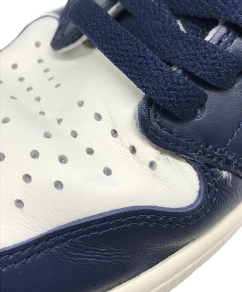NIKE（ナイキ）NIKE (ナイキ) AIR JORDAN 1 RETRO LOW OG ネイビー×ホワイト サイズ:US 8 1/2の古着・服飾アイテム