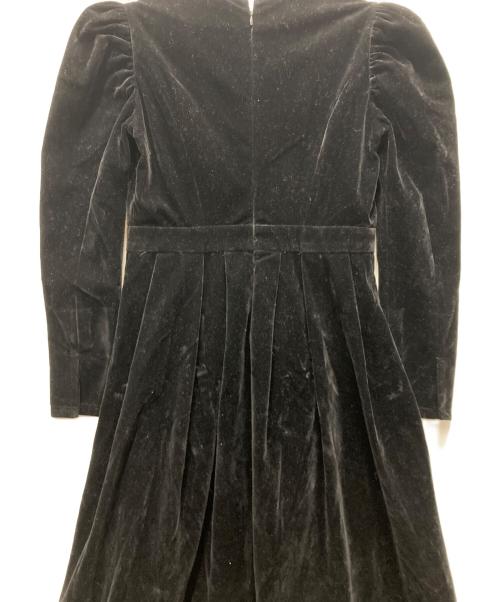 HER LIP TO（ハーリップトゥ）HER LIP TO (ハーリップトゥ) Embroidered Velour Midi Dress ブラック サイズ:Mの古着・服飾アイテム
