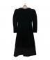 HER LIP TO (ハーリップトゥ) Embroidered Velour Midi Dress ブラック サイズ:M：9000円