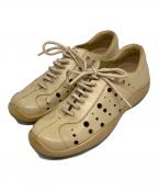 PRADA SPORTSプラダスポーツ）の古着「パンチングスニーカー」｜ベージュ