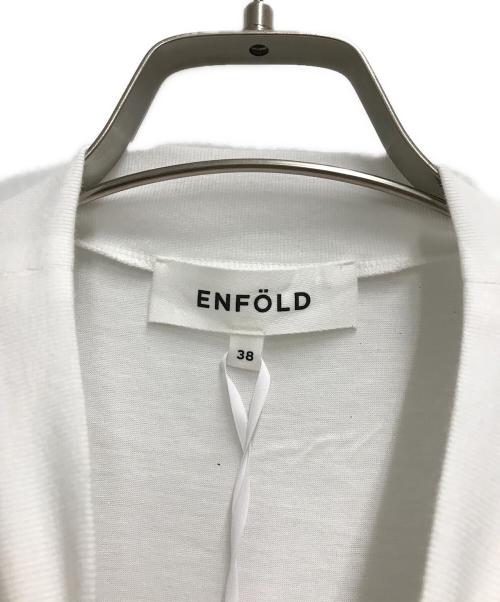 ENFOLD（エンフォルド）ENFOLD (エンフォルド) HIGH-NECK SHIRT-SLEEVE T-SHIRT ホワイト サイズ:38の古着・服飾アイテム