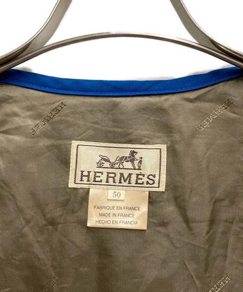 HERMES（エルメス）HERMES (エルメス) キルティングベスト オリーブ サイズ:50の古着・服飾アイテム