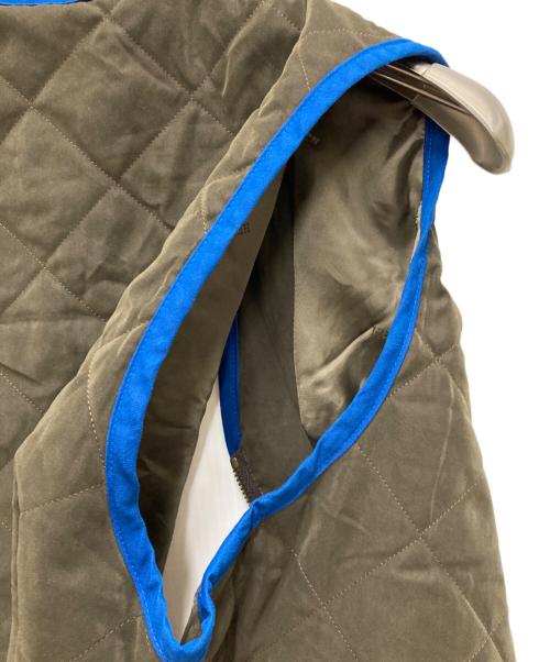 HERMES（エルメス）HERMES (エルメス) キルティングベスト オリーブ サイズ:50の古着・服飾アイテム