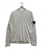 STONE ISLANDストーンアイランド）の古着「コットンクルーネックニット」｜ホワイト