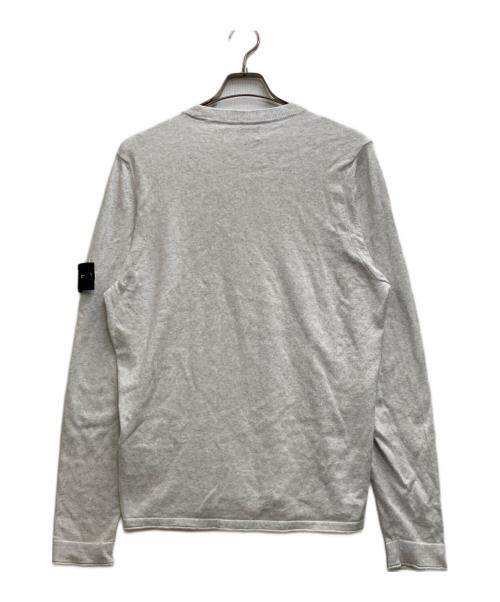 STONE ISLAND（ストーンアイランド）STONE ISLAND (ストーンアイランド) コットンクルーネックニット ホワイト サイズ:Mの古着・服飾アイテム