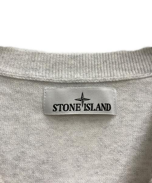 STONE ISLAND（ストーンアイランド）STONE ISLAND (ストーンアイランド) コットンクルーネックニット ホワイト サイズ:Mの古着・服飾アイテム