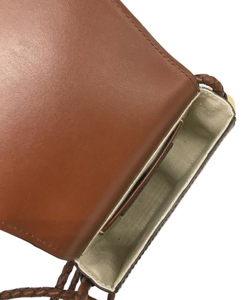 BALLEN（バレン）BALLEN (バレン) レザーフラップショルダーバッグ ブラウンの古着・服飾アイテム