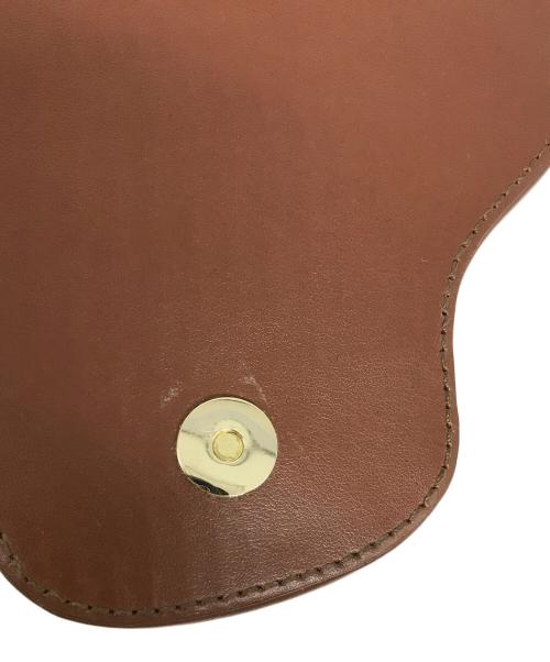 BALLEN（バレン）BALLEN (バレン) レザーフラップショルダーバッグ ブラウンの古着・服飾アイテム