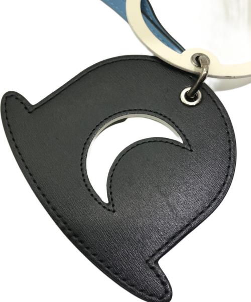 DELVAUX（デルヴォー）DELVAUX (デルヴォー) ムーンチャーム ホワイト×ブルー×ブラックの古着・服飾アイテム