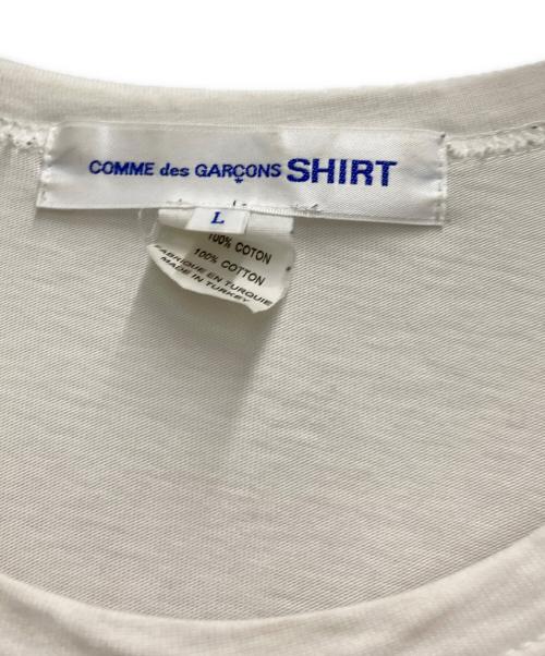 COMME des GARCONS SHIRT（コムデギャルソンシャツ）COMME des GARCONS SHIRT (コムデギャルソンシャツ) Andy Warhol コットンプリントクルーネックS/Sカットソー ホワイト サイズ:Ⅼの古着・服飾アイテム
