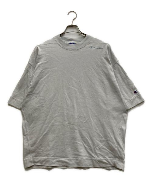 Champion（チャンピオン）Champion (チャンピオン) N.HOOLYWOOD (エヌ ハリウッド) CREWNECK T-SHIRT ライトグレー サイズ:Ⅿの古着・服飾アイテム