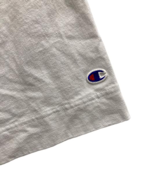 Champion（チャンピオン）Champion (チャンピオン) N.HOOLYWOOD (エヌ ハリウッド) CREWNECK T-SHIRT ライトグレー サイズ:Ⅿの古着・服飾アイテム