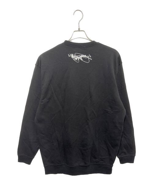 Sauras Being（ソーラス ビーイング）SAURAS BEING (ソーラス ビーイング) ロゴスウェット ブラック サイズ:XLの古着・服飾アイテム