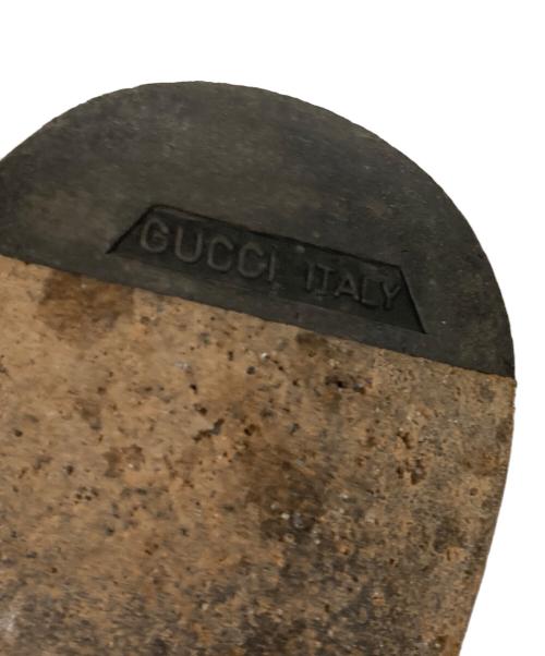 GUCCI（グッチ）GUCCI (グッチ) スクエアトゥローファー ブラック サイズ:41の古着・服飾アイテム