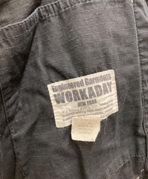 Engineered Garments WORKADAY（エンジニアドガーメンツ ワーカーデイ）Engineered Garments WORKADAY (エンジニアドガーメンツ ワーカーデイ) リップストップカバーオール ブラック サイズ:Sの古着・服飾アイテム