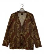 Needlesニードルズ）の古着「V Neck Cardigan Poly Mesh」｜ブラウン