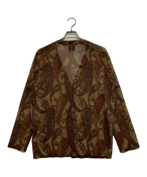 Needles（ニードルズ）Needles (ニードルズ) V Neck Cardigan Poly Mesh ブラウン サイズ:Ⅿの古着・服飾アイテム