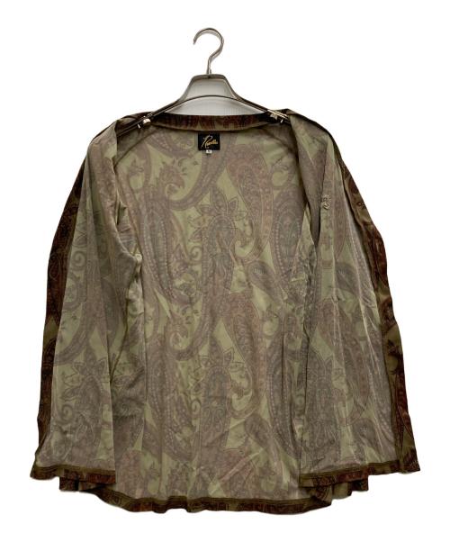 Needles（ニードルズ）Needles (ニードルズ) V Neck Cardigan Poly Mesh ブラウン サイズ:Ⅿの古着・服飾アイテム