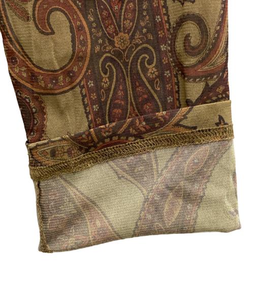 Needles（ニードルズ）Needles (ニードルズ) V Neck Cardigan Poly Mesh ブラウン サイズ:Ⅿの古着・服飾アイテム