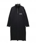 L'appartement×Americanaアパルトモン×アメリカーナ）の古着「Half Zip Sweat Onepiece」｜ネイビー