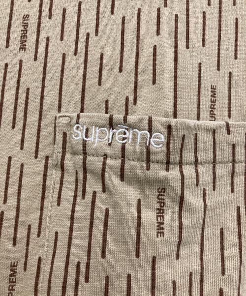 SUPREME（シュプリーム）Supreme (シュプリーム) S/S Pocket Tee Tan Raindrop ベージュ サイズ:Sの古着・服飾アイテム