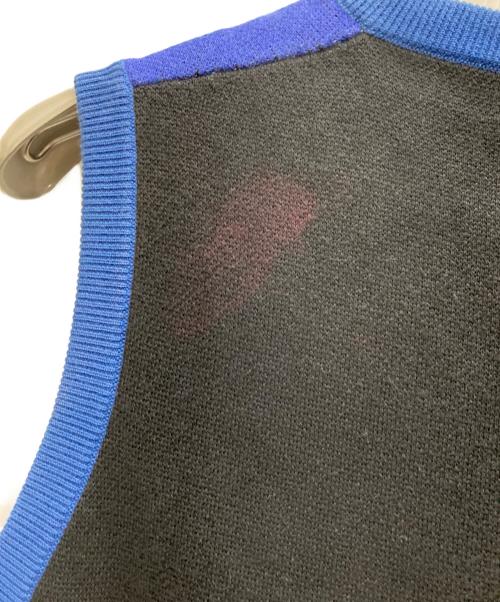 Heaven by Marc Jacobs（ヘブンバイマークジェイコブス）Heaven by Marc Jacobs (ヘブンバイマークジェイコブス) 総柄ニットベスト ネイビー サイズ:Mの古着・服飾アイテム