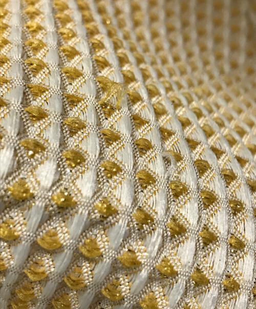 Loulou Willoughby（ルルウィルビー）Loulou Willoughby (ルルウィルビー) スパークルジャガードノースリーブワンピース イエロー サイズ:SIZE 2の古着・服飾アイテム