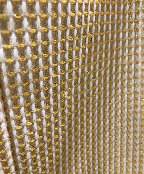 Loulou Willoughby（ルルウィルビー）Loulou Willoughby (ルルウィルビー) スパークルジャガードノースリーブワンピース イエロー サイズ:SIZE 2の古着・服飾アイテム