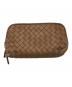 BOTTEGA VENETA (ボッテガベネタ) イントレチャートポーチ ブラウン：13000円