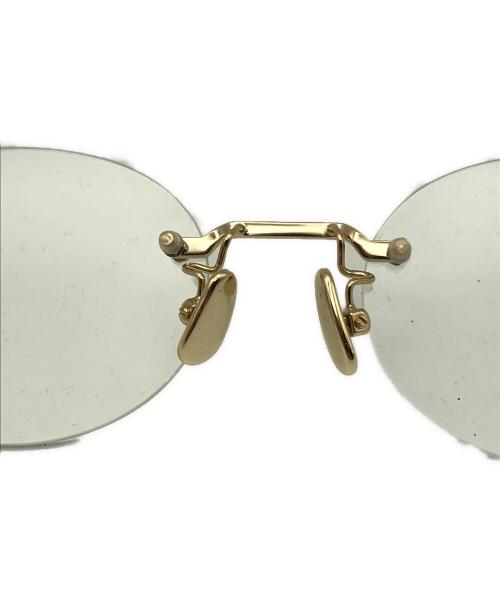 A.D.S.R.（エーディーエスアール）A.D.S.R. (エーディーエスアール) リムレスオーバルアイウェア クリアの古着・服飾アイテム