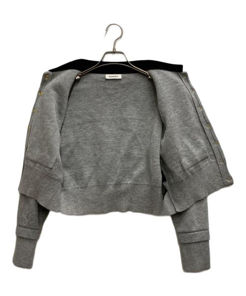 Sandro（サンドロ）Sandro (サンドロ) 襟付きカーディガン グレー サイズ:不明の古着・服飾アイテム