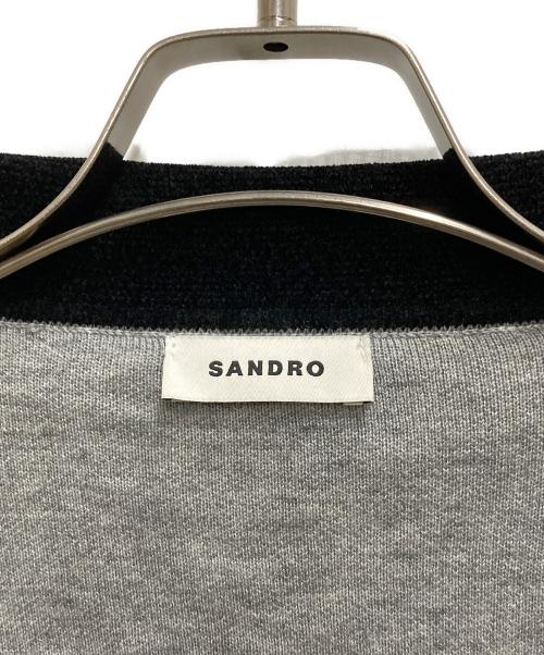 Sandro（サンドロ）Sandro (サンドロ) 襟付きカーディガン グレー サイズ:不明の古着・服飾アイテム