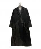 UN3D.アンスリード）の古着「ラウンドカットチェスターコート」｜ブラック