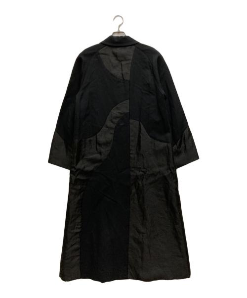 UN3D.（アンスリード）UN3D. (アンスリード) ラウンドカットチェスターコート ブラック サイズ:36の古着・服飾アイテム