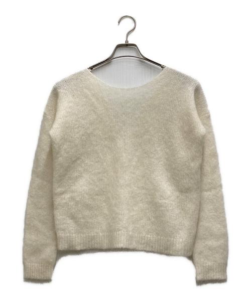 SEZANE（セザンヌ）SEZANE (セザンヌ) モヘアレースカーディガン ホワイト サイズ:XSの古着・服飾アイテム