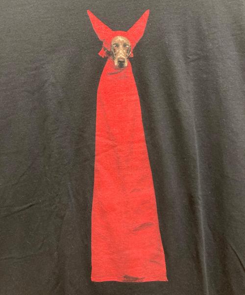 william wegman（ウィリアム・ウェグマン）william wegman (ウィリアム・ウェグマン) 90`S DEVIL DOG TEE ブラック サイズ:XLの古着・服飾アイテム