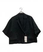 journal standard L'essageジャーナルスタンダード レサージュ）の古着「ヘンプリネンショートジャケット」｜ブラック