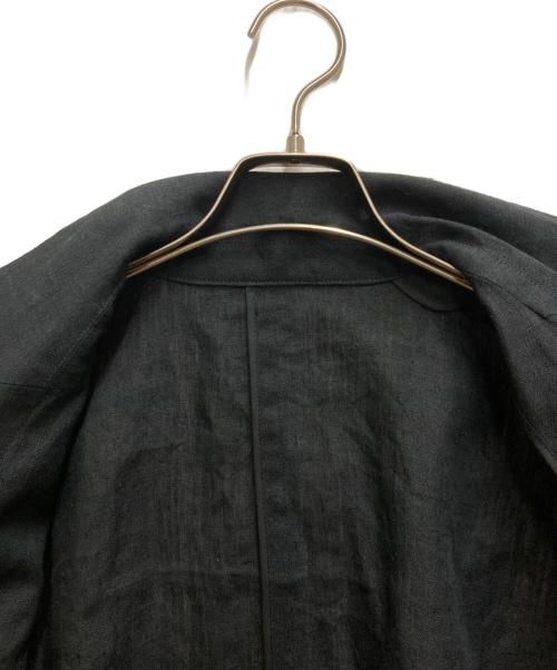journal standard L'essage（ジャーナルスタンダード レサージュ）journal standard L'essage (ジャーナルスタンダード レサージュ) ヘンプリネンショートジャケット ブラック サイズ:FREEの古着・服飾アイテム
