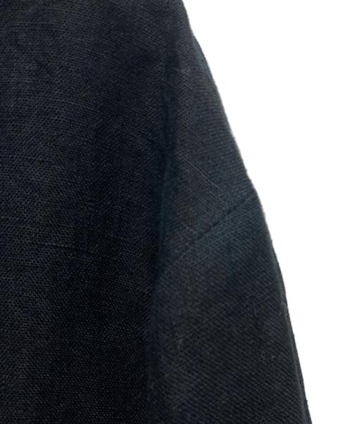 journal standard L'essage（ジャーナルスタンダード レサージュ）journal standard L'essage (ジャーナルスタンダード レサージュ) ヘンプリネンショートジャケット ブラック サイズ:FREEの古着・服飾アイテム