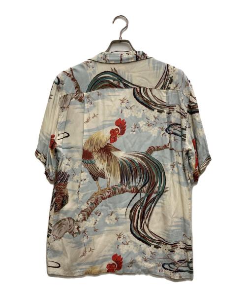 Sun Surf（サンサーフ）Sun Surf (サンサーフ) レーヨンアロハシャツ ブルー サイズ:Ｌの古着・服飾アイテム