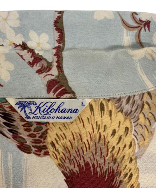 Sun Surf（サンサーフ）Sun Surf (サンサーフ) レーヨンアロハシャツ ブルー サイズ:Ｌの古着・服飾アイテム