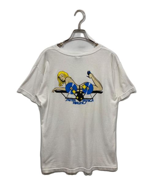 SANTA MONICA AIRLINE（サンタモニカエアライン）SANTA MONICA AIRLINE (サンタモニカエアライン) SMA ロゴＴシャツ ホワイト サイズ:Mの古着・服飾アイテム