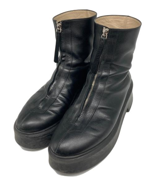 THE ROW（ザ ロウ）THE ROW (ザ ロウ) ZIPPED BOOT ブラック サイズ:41の古着・服飾アイテム