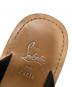 中古・古着 Christian Louboutin (クリスチャン・ルブタン) PYRACLOS FLAT CALF ベージュ×ブラック サイズ:43.5：16000円
