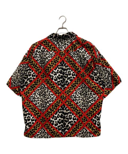 COOTIE PRODUCTIONS（クーティープロダクツ）COOTIE PRODUCTIONS (クーティープロダクツ) Crazy Leopard Open-Neck Shirt ベージュ×ブラック サイズ:Mの古着・服飾アイテム